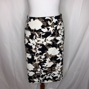 J. Jill Petite Floral Pencil Skirt